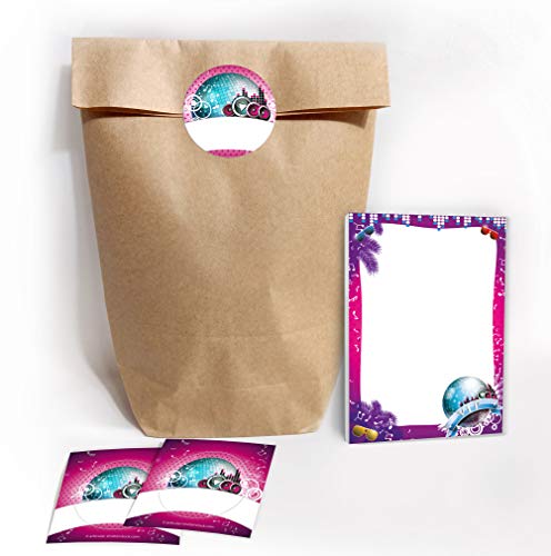 8 Mini-Notizblöcke + 8 Geschenktüten/Natur + 8 Aufkleber VIP Disco für Mitgebsel Gastgeschenk beim Kindergeburtstag Mädchen Jungen 8 Mini-Notizblöcke + 8 Geschenktüten/Natur + 8 Aufkleber VIP Disco für Mitgebsel Gastgeschenk beim Kindergeburtstag Mädchen Jungen von JuNa-Experten