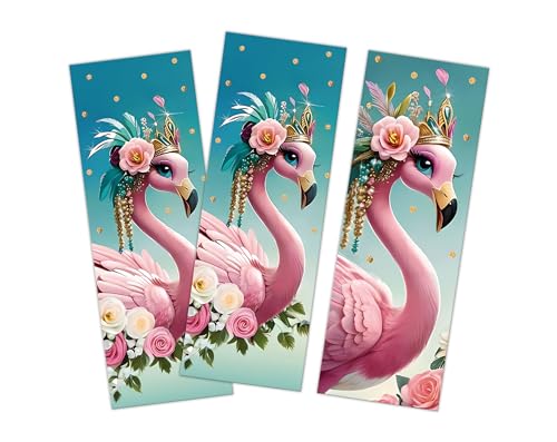 JuNa-Experten 10 Lesezeichen Mitgebsel Kindergeburtstag Mädchen Flamingo Gastgeschenke für Mädchengeburtstag Geburtstag Mädchen von JuNa-Experten