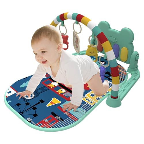 Babyspielmatte Mit Klavier | Musikalische Spielmatte Für Das Fitnessstudio | Kick Piano Spielmatte Für Babys | Entwicklungsspielmatte Für Kleinkinder | Matte Babys Treten Spielzeug Für 6 Monate Alte K von Jubepk