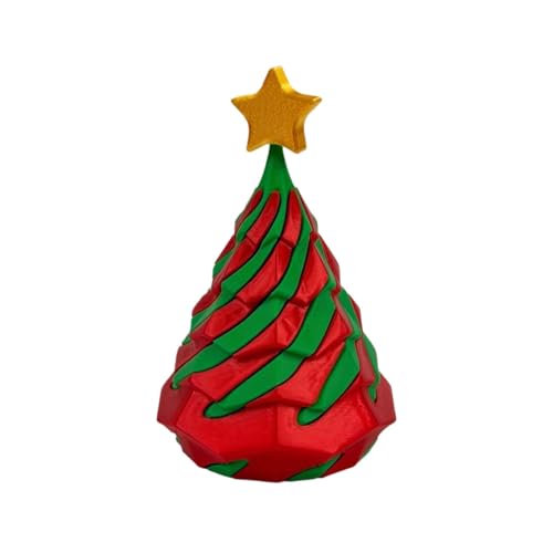 Christmas Tree Fidget Sculpture | Holiday Spiral Cone Toy | 3D Printed Spiral Fidget | Christmas-Themed Fidget Toy |3D Printed Christmas Fidget Toys for Women, Men, Kids, Boys, Girls von Jubepk