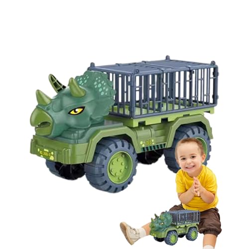 Dinosaurier-Technikfahrzeug | Dinosaurier-Transportspielzeug | Autotransporter-LKW-Spielzeug | Kinder-Dinosaurier-Trage | Auto-LKW-Tierfahrzeugspielzeug, Dinosaurier-Transporter-Trägerspielzeug für Ki von Jubepk