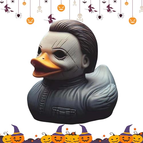 Horror-Charakter-Enten | Halloween-Harz-Enten | Klassische Filmenten | Neuartige Horror-Ornamente, -Horror-Enten, einzigartige Enten-Dekorationen, Halloween-Entenfiguren, gruselige Enten-Sammlerst von Jubepk