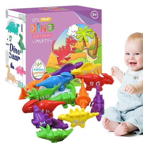 Jubepk Alphabet Matching Game, Dinosaur Alphabet Toys, Preschool Learning Toys, Toddler Alphabet Toy, Alphabet Sorting Toys, Stacking Alphabet Toys, Preschool Learning Activities, Matching Dinos Toy von Jubepk