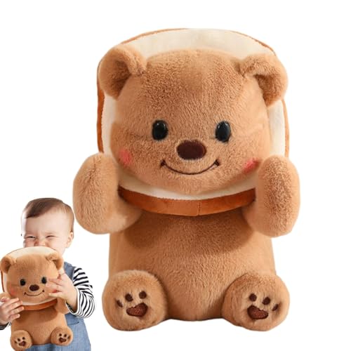 Jubepk Bär Stofftier, Plüschbärenpuppe, Kuscheliger Teddybär, Weiches Plüschtier, Kreative Bärendekoration, Schlafenszeitbegleiter Für Kinder, Stofftiergeschenk, Bärenplüschtierr, Stofftierdekoration von Jubepk