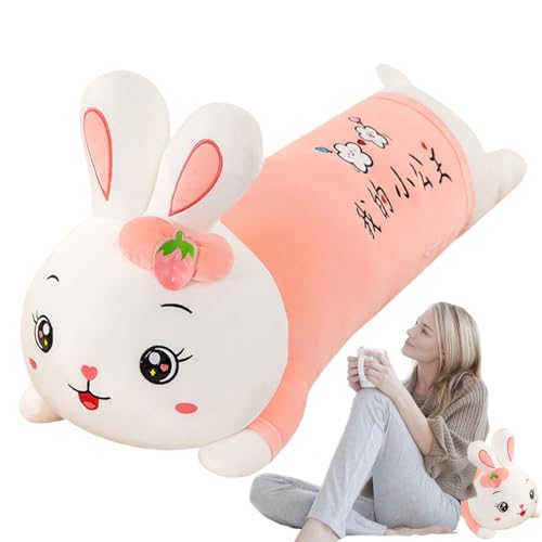 Jubepk Bunny Plush Pillow, Cute Bunny Plush Pillows for Kids, Cartoon Bunny Plush Toy, Cute Cartoon Stuffed Bunny Plushie, 70cm/27.56 Inches Bunny Stuffed Animal for Bedroom & Home Decoration, Lovers von Jubepk