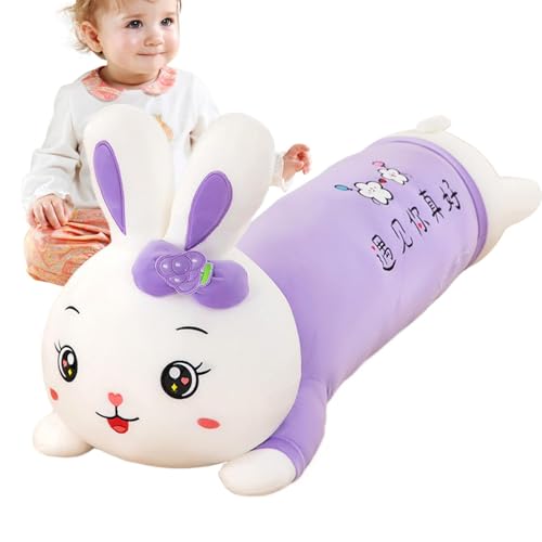 Jubepk Bunny Plush Pillow, Cute Bunny Plush Pillows for Kids, Cartoon Bunny Plush Toy, Cute Cartoon Stuffed Bunny Plushie, 70cm/27.56 Inches Bunny Stuffed Animal for Bedroom & Home Decoration, Lovers von Jubepk