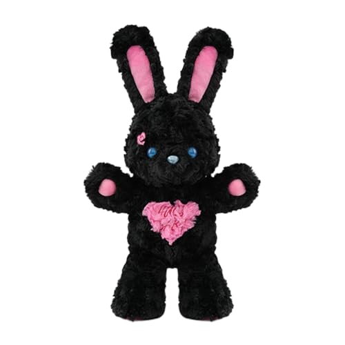 Jubepk Bunny Stofftiere, Kaninchenpuppe Plüsch, weiches Tier-Plüschtier, gefülltes Hasen-Kissen mit entzückender Hasenpuppe, Spielzeug für Geburtstag für Kinder von Jubepk