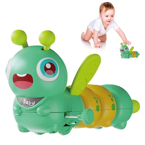 Jubepk Caterpillar Laufspielzeug, Aufziehbarer Caterpillar Crawler - Aktivitäten für Kleinkinder im Vorschulalter,Frühes Lernen, pädagogisches Laufspielzeug für Kinder, Raupenspielzeug für und von Jubepk