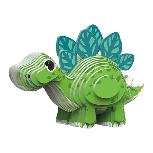 Jubepk Dinosaurier-Modellpuzzle, 3D-Puzzles für Kinder,Lernspielzeug für Kinder - Dinosaurierförmige -Rätsel, die pädagogisch für Kinder Lernen von Jubepk