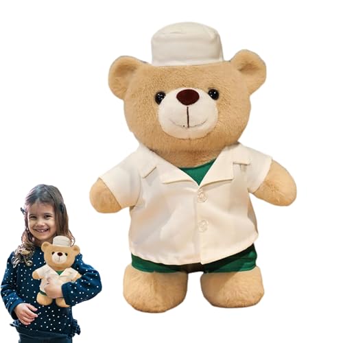 Jubepk Doctor Bear Plush, Soft and Cute Plush Toy, Adorable Stuffed Animal Gift for Kids, Friends, Babies, Nursery, Bedroom, Baby Shower, Playroom, Holiday Decorations Jubepk Doctor Bear Plush, Soft and Cute Plush Toy, Adorable Stuffed Animal Gift for Kids, Friends, Babies, Nursery, Bedroom, Baby Shower, Playroom, Holiday Decorations von Jubepk