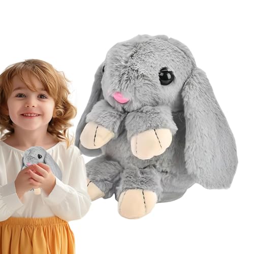 Jubepk Electronic Easter Rabbit, Interactive Bunny Plush, Repeating Stuffed Animal, Educational Plushie Bunny, 5.12x3.15x7.09 Inches, Designed for Toddlers Aged 3 and Up von Jubepk