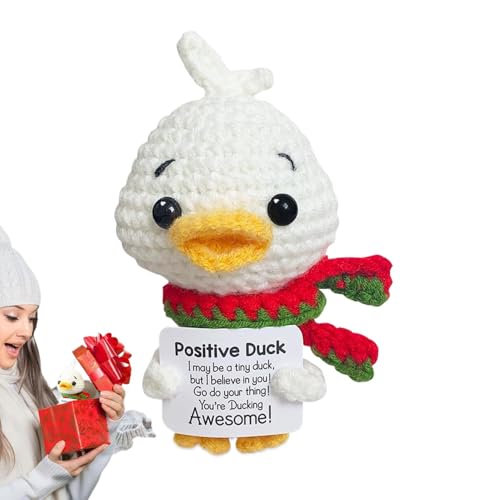 Jubepk Funny Positive Duck, Handmade Cheer Duck, Motivational Duck Toy, Knitted Duck Doll, Emotional Support Duck, Positive Energy Duck, Duck Desk Decor, Knitted Doll Decor, Cheerful Duck Toys Jubepk Funny Positive Duck, Handmade Cheer Duck, Motivational Duck Toy, Knitted Duck Doll, Emotional Support Duck, Positive Energy Duck, Duck Desk Decor, Knitted Doll Decor, Cheerful Duck Toys von Jubepk