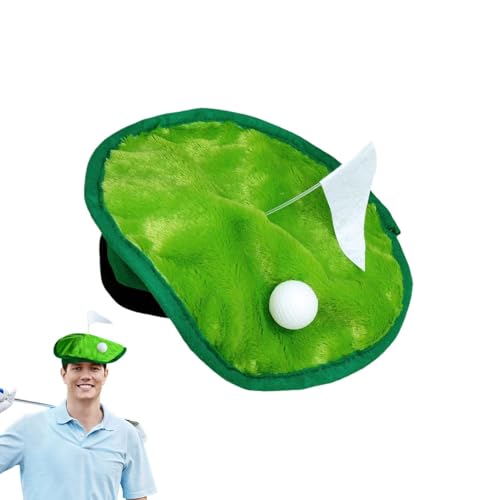 Jubepk Golf Party Hat, Golfer Costume Hat, Hole-in-1, 30x30cm Golfer Theme Beret, Novelty Design, Fun Golfing Accessory For Themed Celebrations, Events, And Parties, Green von Jubepk