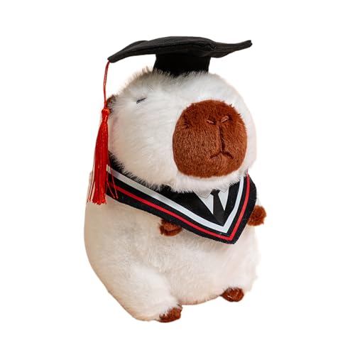 Jubepk Graduation Capybara, Stuffed Plush Keepsake, 9.84x7.87x5.91inches, Adorable Decoration with Graduation Hat, Ideal for High School, College Boys, Girls, Celebration, Commemoration Jubepk Graduation Capybara, Stuffed Plush Keepsake, 9.84x7.87x5.91inches, Adorable Decoration with Graduation Hat, Ideal for High School, College Boys, Girls, Celebration, Commemoration von Jubepk
