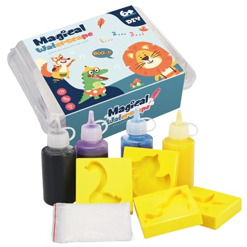 Jubepk Magisches Wasserperlen-Set | Meerestierperlen | Einfach zu verwendendes Wasserperlen-Set | Kreatives Wassergel-Spielzeug, magisches Wasserperlen-Set für Kinder, 3D-Wasserperlen-Bastelset von Jubepk