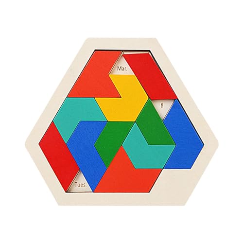 Jubepk Russisches Block-Puzzle, Sechseck-Puzzlespiele,Formmusterblock | 3D-pädagogisches Logik-Intelligenzspiel für das logische Denken von Kindern von Jubepk