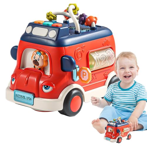 Jubepk School Bus Toys | Electric Toddler Car | Interactive Toy Vehicles | Toddler School Bus, Kindergarten Vehicle Toys, Electric Car Toy, Bus Vehicle Toy, Interactive Game, Car Toys for von Jubepk