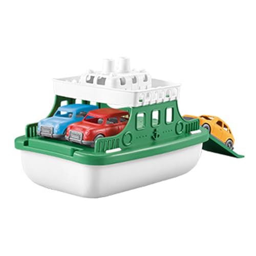 Jubepk Spielzeugboot, Kinderbootspielzeug,Transportboot-Modellspielzeug - Kreatives Transportboot-Modell für Kinder, Fährboot-Spielzeug für Kleinkinder mit 4 kleinen Autos von Jubepk