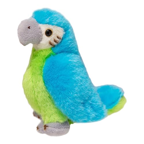 Jubepk Vogel Plüsch Plüschtier Simulation Vogel Dekoration Stofftier Simulation Fuzzy Papagei Puppe für Zuhause, Schlafzimmer, Wohnzimmer von Jubepk