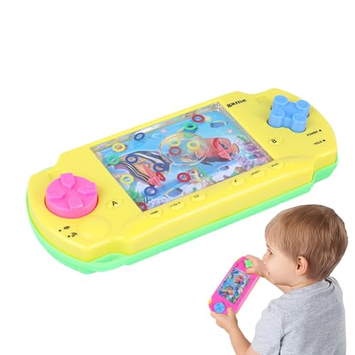 Jubepk Water Ring Game Machine, Water Games Aquatic, Marine Theme Water Ring Throw Toy, Small Water Ring Game Machine, Kids Water Ring Toy with Marine Theme, Water Ring Game for Cognitive Development von Jubepk