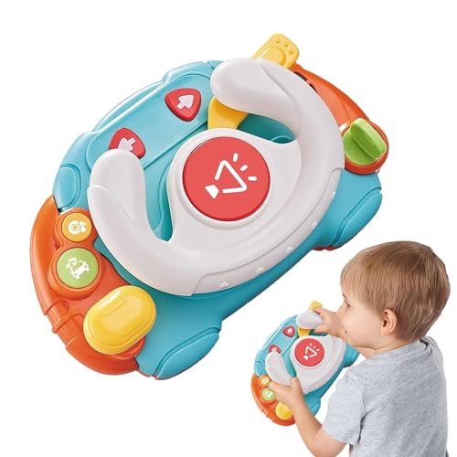 Kids Steering Wheel | Pretend Driving Toy | Simulated Driving Wheel | Educational Interactive Toy, Portable Steering Wheel, Toddler Driving Wheel, Light and Sound Steering Toy, Interactive Driving Whe von Jubepk