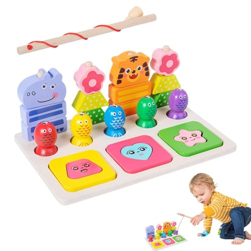 Magnetic Fishing Game, Kids Puzzle Games, Preschool Learning Toy, Toddler Interactive Toys, 5.59x8.58 Inches, Perfect for Preschoolers, Early Learners, and Young Children von Jubepk