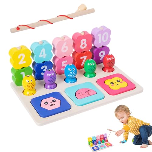 Magnetic Fishing Game, Kids Puzzle Games, Preschool Learning Toy, Toddler Interactive Toys, 5.59x8.58 Inches, Perfect for Preschoolers, Early Learners, and Young Children von Jubepk