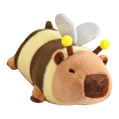 Niedlicher Capybara-Plüsch, 10-Zoll-Capybara-Plüschtier, ultraweiches Capybara-Stofftier, -Capybara-Wurfkissen, realistische Capybara-Plüschpuppe, Capybara Home Decor Plüsch-Capybara-Stofftier f von Jubepk