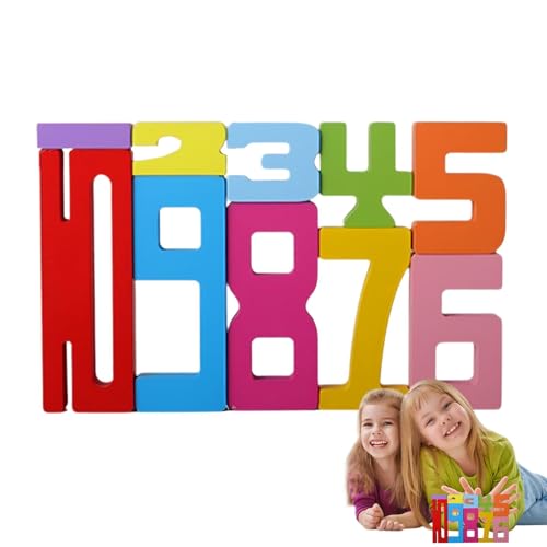 Number Wooden Blocks, Educational Building Blocks, Fine Motor Skills Wooden Building Blocks, Numeric Blocks for Toddler Learning, Educational Wooden Blocks for Boys and Girls, Learn Numbers von Jubepk