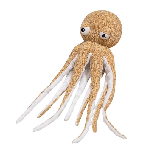 Oktopus Plüschtier | Realistischer Tierplüsch | Weiches Stofftier | Kuscheltier mit Meeresbewohnern, Plüschtier mit Meeresmotiv, großer Oktopus-Plüsch, Meereslebewesen-Kuscheltiere, kuscheliges Kraken von Jubepk