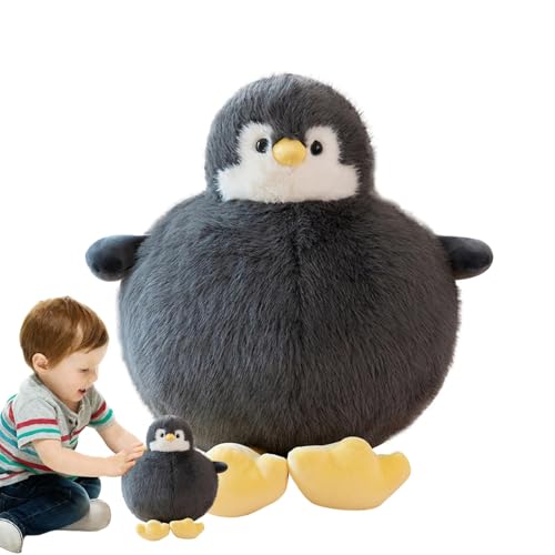 Plüsch-Pinguin-Spielzeug | Gefülltes Pinguintier | Kuschelige Pinguinpuppe | Weiches Pinguin-Plüschtier | 13,8 Zoll Weiches Tier-Pinguin-Plüschspielzeug, Kinder-Plüschtierkissen Für Kinder Erwachsene von Jubepk