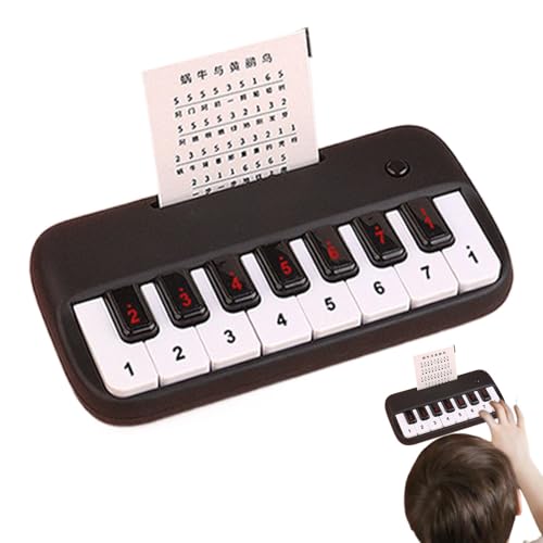 Pocket Small Piano, Small Keyboard Piano, 15 Keys Educational Piano, Beginner Music Keyboard for Kids, 15 Key Piano for Early Learners, 15.5x3x8cm Portable Music Instrument for Boys and Girls von Jubepk