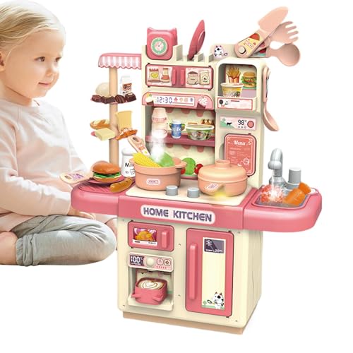 Toy Kitchen Set, Cookware Play Set, Pretend Cooking Stove, Kitchen Play Toys, Interactive Pretend Play Cooking Stove with Food Toys for Kids' Birthday or Holiday Events Cookware Kitchen von Jubepk