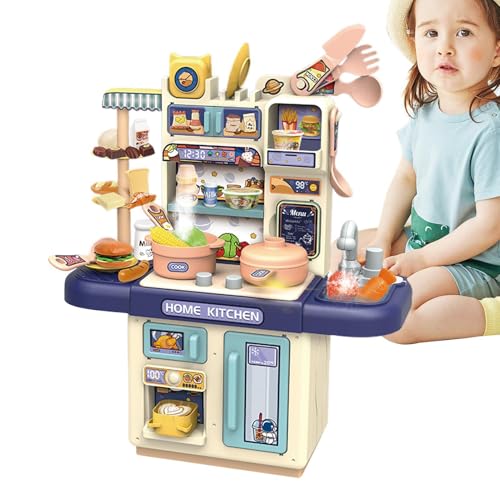 Toy Kitchen Set, Cookware Play Set, Pretend Cooking Stove, Kitchen Play Toys, Interactive Pretend Play Cooking Stove with Food Toys for Kids' Birthday or Holiday Events Cookware Kitchen von Jubepk