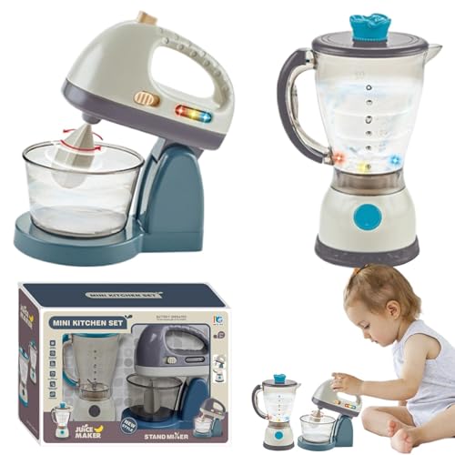 Toy Mixer Set | Educational Play Mixer | Pretend Kitchen Toys | Kids Blender Toy, Simulated Electric Mixer, Kitchen Role Play Set, Interactive Kids Blender, Cooking Pretend Play, Childrens Kitchen App von Jubepk