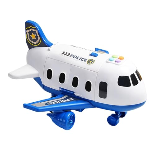 Trägheitsflugzeugspielzeug | Kinder-Rennstreckenflugzeug mit exquisitem Design | Transportflugzeug-Autospielzeug für Zuhause, Park, Kindergarten und Schule, kreatives Spielflugzeug-Set, Vorschulspielz von Jubepk