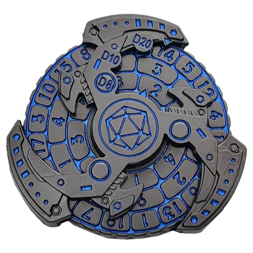 Würfelspinner, Fidget-Würfelspinner, Rollenspiel-Würfelspielzeug, Polyedrische 7-in-1-Würfelmünze Aus Metall, Fidget-Spielzeug, Zinklegierungswürfel, Fidget-Würfelspinner Für Rollenspiel-Clubpartys von Jubepk