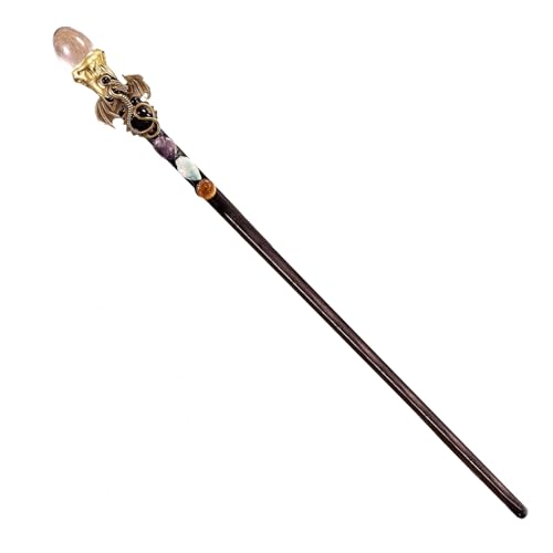 Amethyst Crystal Wand – Magic Crystal Stick, Fantasy Wand | Casting-Zubehör für Erwachsene, heidnische Dekoration, Halloween-Kostüm, mystische Raumdekoration, Veranstaltung Amethyst Crystal Wand – Magic Crystal Stick, Fantasy Wand | Casting-Zubehör für Erwachsene, heidnische Dekoration, Halloween-Kostüm, mystische Raumdekoration, Veranstaltung von Jubilofex