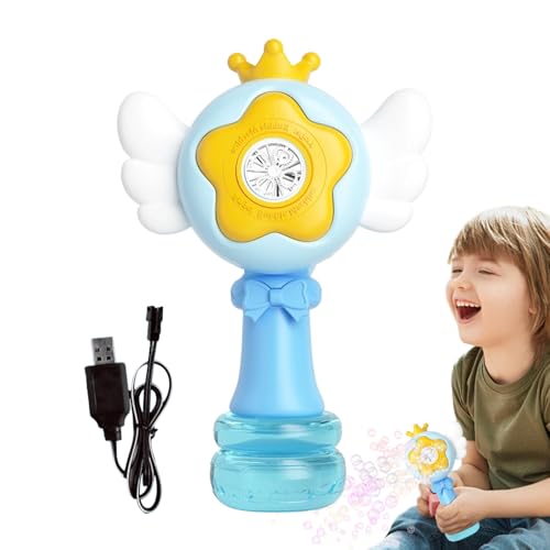 Elektrische Bubble -Stab - Leuchten Siegeblasen, Automatisches Seifenspielzeug | Outdoor -Partyspiel Für Kinder Sommerspiel Wiederaufladbare Maschinengarten Geschenk Kinder Geburtstag Fun Activity Nac Elektrische Bubble -Stab - Leuchten Siegeblasen, Automatisches Seifenspielzeug | Outdoor -Partyspiel Für Kinder Sommerspiel Wiederaufladbare Maschinengarten Geschenk Kinder Geburtstag Fun Activity Nac von Jubilofex