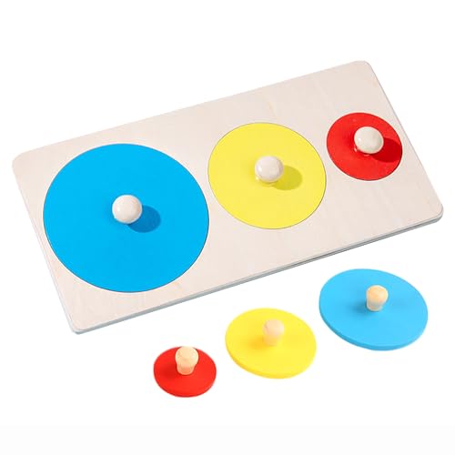 Formpuzzle – Jumbo-Knopfbrett, Farbspiel | Lernspielzeug in Geometrie aus Holz für frühes Lernen für 2+, feine Motoraktivität Formpuzzle – Jumbo-Knopfbrett, Farbspiel | Lernspielzeug in Geometrie aus Holz für frühes Lernen für 2+, feine Motoraktivität von Jubilofex