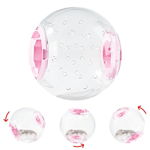 Jubilofex 7 -inch Hamster Ball - Schöne Hamster -Übungsspielzeug Für Kleine Tiere, Die Hamsterübung Spielt Den Ball Mit Dem Atmungsaktiven Rad 7 Zoll Transparent Stille Toilette von Jubilofex