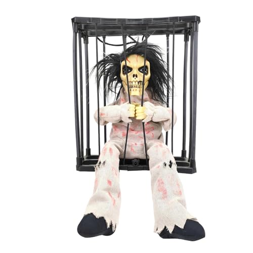 Jubilofex Animierte Halloween-Dekorationen – Figur des Sensors, schreiend Spirit Toy | Spukhaus mit Schädel Geist Sound Jubilofex Animierte Halloween-Dekorationen – Figur des Sensors, schreiend Spirit Toy | Spukhaus mit Schädel Geist Sound von Jubilofex