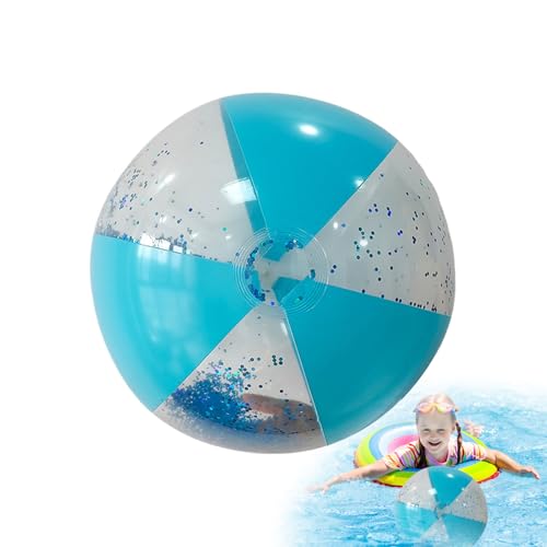 Jubilofex Aufblasbare Strandballons, Poolbälle für den Sommer, mit Glitzer | Sport-Spielzeug aus PVC, wiederverwendbar, Dekoration für Sommerparty Jubilofex Aufblasbare Strandballons, Poolbälle für den Sommer, mit Glitzer | Sport-Spielzeug aus PVC, wiederverwendbar, Dekoration für Sommerparty von Jubilofex