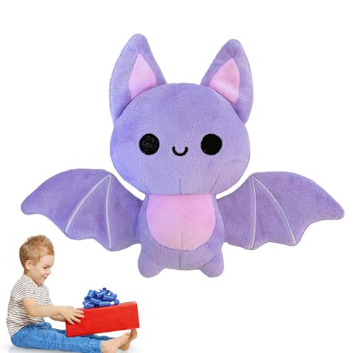 Jubilofex Ausgestopfte Fledermausspielzeug | Kuschely Halloween Tier 18 cm weiche - Plüschgeschenk für Kinder und Erwachsene, Plüsch -Puppe für Autositzsofa Bett Kindergartendekorati von Jubilofex