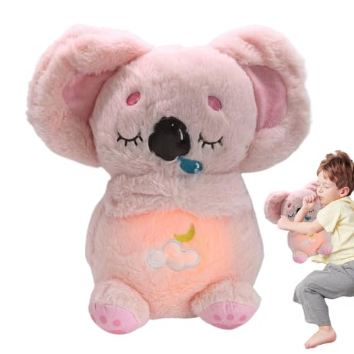 Jubilofex Breathing Stuffed Animals for Adults Koala | Respiration Sensory Plush Buddy,Adjustable in Four Modes Portable Plush Sound Machine with Music Lights Breathing Motion for Babies von Jubilofex