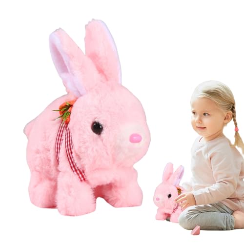 Jubilofex Bunny Interactive Plüschspielzeug - Interaktive gefülltes Hasenplüsch -Figurenspielzeug - Elektronischer Haustier Realistische Kaninchen, Springen, Zucken und Schütteln von Ohren Jubilofex Bunny Interactive Plüschspielzeug - Interaktive gefülltes Hasenplüsch -Figurenspielzeug - Elektronischer Haustier Realistische Kaninchen, Springen, Zucken und Schütteln von Ohren von Jubilofex