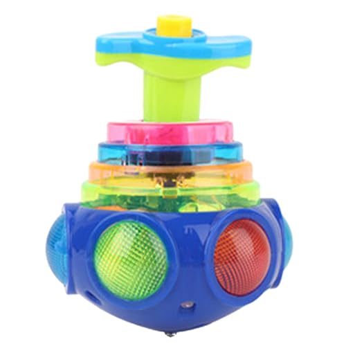 Jubilofex Dreh-Tops mit LED – buntes Gyroskop, Sound-Spinner | Spin-Spielzeug mit leichtem Effekt für Blitz-Spielzeug Jubilofex Dreh-Tops mit LED – buntes Gyroskop, Sound-Spinner | Spin-Spielzeug mit leichtem Effekt für Blitz-Spielzeug von Jubilofex