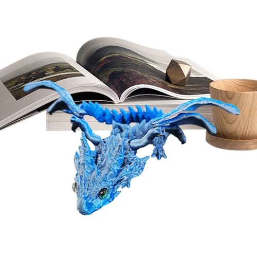 Jubilofex -Figur, Spielzeugdrache – Fliegende , flexibel, Gelenke, Möbelgelenke, Rahmen für Executive Fidget Spielzeug für Erwachsene, Sammler Jubilofex -Figur, Spielzeugdrache – Fliegende , flexibel, Gelenke, Möbelgelenke, Rahmen für Executive Fidget Spielzeug für Erwachsene, Sammler von Jubilofex