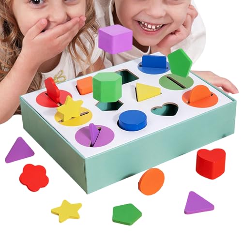 Jubilofex Formensortierer Spielzeug | Farben & Formen Sortierspiel | Feinmotorik-Spielzeug & Lernspiel Ab 3 Jahren Jubilofex Formensortierer Spielzeug | Farben & Formen Sortierspiel | Feinmotorik-Spielzeug & Lernspiel Ab 3 Jahren von Jubilofex