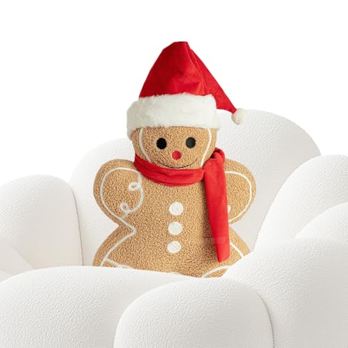 Jubilofex Plüsch -Lebkuchenmann - weiche Weihnachtspuppe, Feste Urlaubsdekoration | Nettes gefülltes Weihnachtsspielzeug für Kinder, dekorativ Jubilofex Plüsch -Lebkuchenmann - weiche Weihnachtspuppe, Feste Urlaubsdekoration | Nettes gefülltes Weihnachtsspielzeug für Kinder, dekorativ von Jubilofex